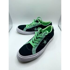 Converse One Star Ox Carnival‎ 161614C Womens 6.5 Sneakers Green Suede Shoes